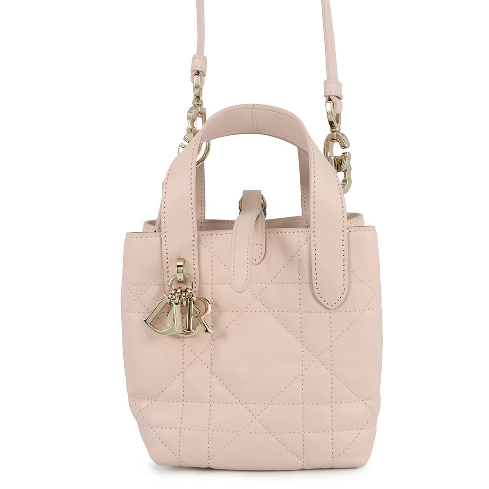 Christian Dior Toujours Vertical Tote Bag Macro Cannage Handbag